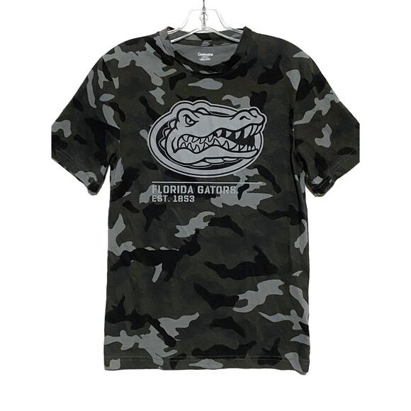 Captivating UF Florida Gators Tee Shirt Black Gray Camouflage Mens S Collegiate - Picture 1 of 5